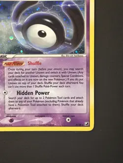 Pokemon Card - Unown (H) Unseen Forces H/28 Holo Rare H/28 - LP - NM - Image 4