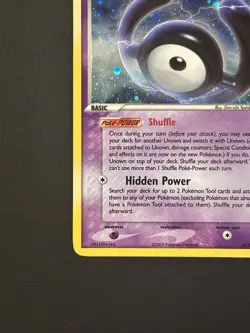 Pokemon Card - Unown (H) Unseen Forces H/28 Holo Rare H/28 - LP - NM - Image 5
