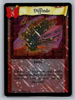 Harry Potter Base Set #1 Diffindo Promo Holo Card - Image 1