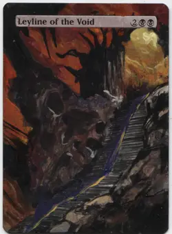 Leyline of the Void Altered Art Mtg Hand Painted Card Commander - Image 1