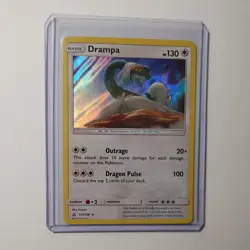 Drampa 117/156 Ultra Prism Holo Rare 2018 Pokemon Card LP - NM - Image 1