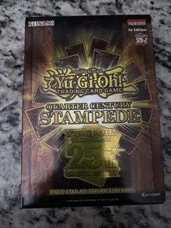 Yugioh Quarter Century Stampede Box 1st Edition Sealed 25th Five 5 Card Packs - Image 1