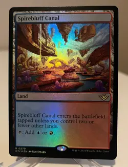 Magic MTG - Spirebluff Canal *Foil* Outlaws of Thunder Junction NM & Un-Played! - Image 1