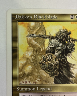 Dakkon Blackbladfe - NM - Rare Magic the Gathering Chronicles 1995 WotC - Image 5
