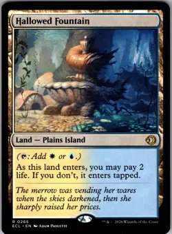 Hallowed Fountain Lorwyn Eclipsed Regular [Magic The Gathering NEAR MINT!!] - Image 1