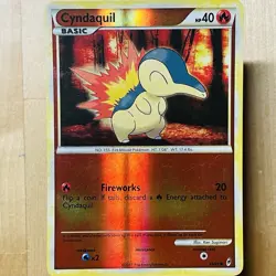 2011 Cyndaquil 55/95 Call of Legends Reverse Holo LP English Pokemon TCG Card - Image 1