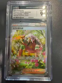 Pokemon CGC 9 MINT 2026 JAPANESE 118 Special Art Rare AZ's Tranquility - Image 1