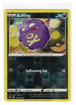 Koffing 112/192 Common Rebel Clash Pokemon Reverse Holo NM - Image 1