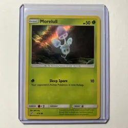 Morelull 3/18 Detective Pikachu Holo Pokemon Card 2019 Common LP-NM - Image 1