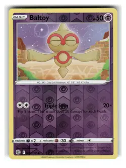 Baltoy 058/172 Common Brilliant Stars Pokemon Reverse Holo Lightly Played - Image 1