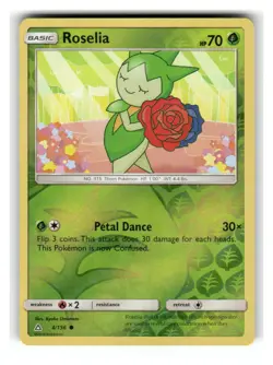 Roselia 4/156 Common Ultra Prism Pokemon Reverse Holo Near Mint - Image 1