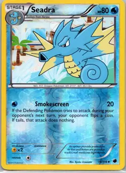 Pokemon TCG Seadra 19/116 Plasma Freeze Rev Holo NM - Image 1