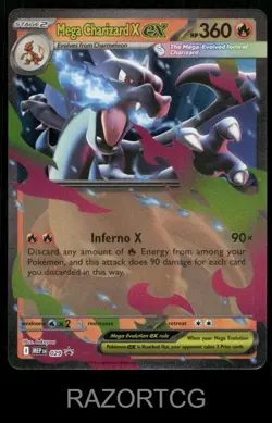 MEGA CHARIZARD X EX 029 HOLO P ME: MEGA EVOLUTION PROMO POKEMON NM/M - Image 1