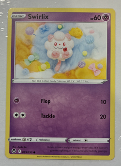 Swirlix (Asako Ito Crochet Art) Silver Tempest #083/195 Common 2022 Pokemon NM - Image 1