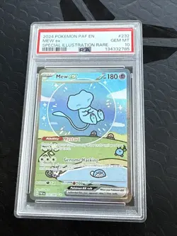 Pokemon Mew ex Paldean Fates Special Illustration Rare #232 PSA 10 Gem Mint - Image 1