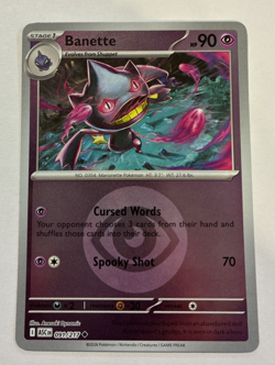 Banette Reverse Holo Energy Ascended Heroes #091/217 Pokemon 2026 NM - Image 1