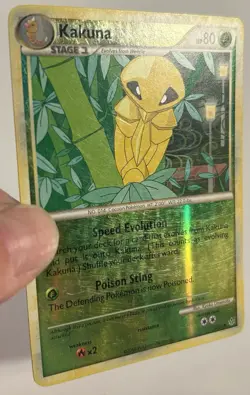 Pokemon TCG Kakuna Uncommon Unleashed 32/95 Reverse Holo LP - Image 2