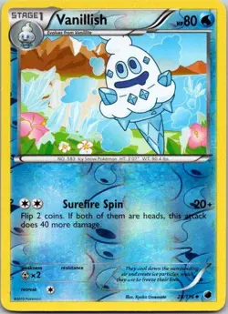 Vanillish 28/116 Reverse Holo Uncommon Plasma Freeze LP - Image 1