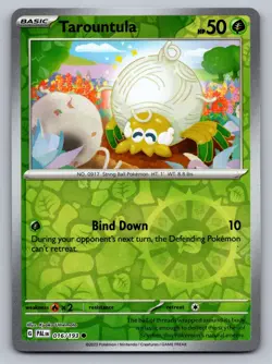Tarountula 016/193 Common Paldea Evolved Pokemon Reverse Holo Lightly Played - Image 1