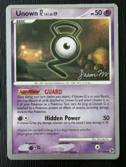 Unown [G] - 57/106 2009 (Jason Martinez) - World Championship (WCD) LP Pokemon - Image 1