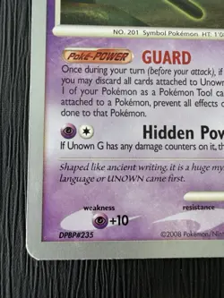 Unown [G] - 57/106 2009 (Jason Martinez) - World Championship (WCD) LP Pokemon - Image 5