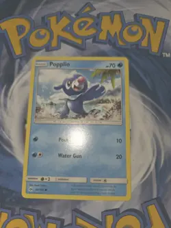 Pokemon TCG Popplio Sun & Moon 39/149 Regular Common CCG Card 2016 - Image 1