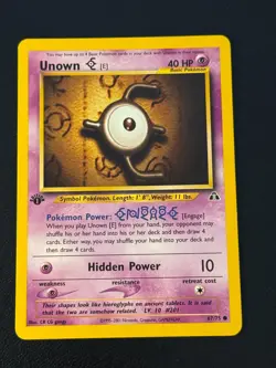 Unown 67/75 Pokemon Neo Discovery 1st Edition - Image 1