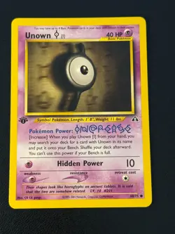 Unown 68/75 Pokemon Neo Discovery 1st Edition - Image 1