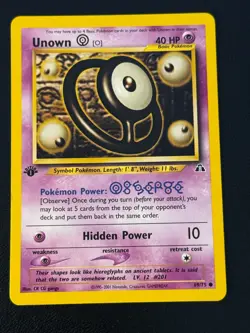 Unown 69/75 Pokemon Neo Discovery 1st Edition - Image 1