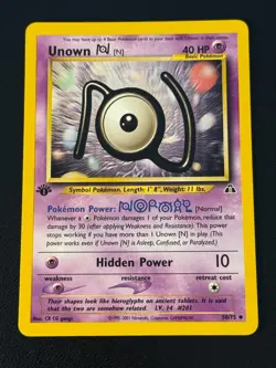 Unown 50/75 Pokemon Neo Discovery 1st Edition - Image 1