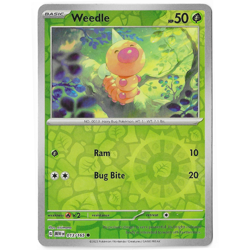 Weedle 013/165 Common 151 Pokemon Reverse Holo Near Mint - Image 1