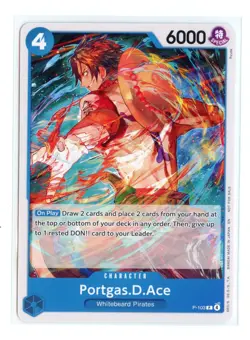 Portgas.D.Ace (Store Tournament 2025 Vol. 4) P-103 PR Regular One Piece Promo NM - Image 1