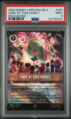 2024 DISNEY LORCANA EN 4-URSULA'S RETURN ENCHANTED LOOK AT THIS FAMILY PSA 9 - Image 1