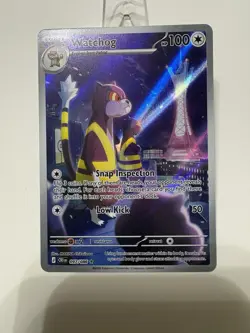 Pokemon Watchog 097/086 2026 Stage 1 100 HP Holo Card Stock Pokemon TCG ENG - Image 1