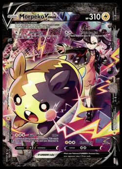 Morpeko V-Union SWSH290 JUMBO OVERSIZED Black Star Promo Pokemon Card - Image 1