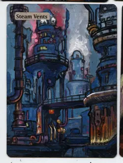 Steam Vents Altered Art Mtg Hand Painted Card Commander - Image 1