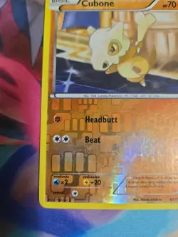 Cubone 60/124 Dragons Exalted Reverse Holo Card MP+ 2012 Pokemon TCG - Image 3