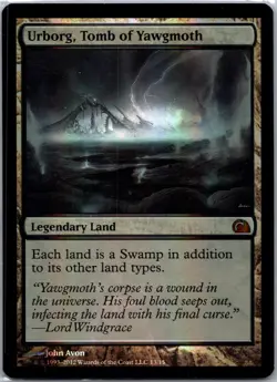 Urborg Tomb of Yawgmoth Legendary Land Foil MTG Card 2012 Wizards of the Coast - Image 1