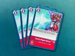 Atomic Megalo Blaster BT9-094 Playset X Record Digimon Card Game x4 - Image 1