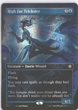 MTG High Fae Trickster (375) *Mana Foil* Borderless Foundations MT/NM - Image 1