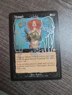 Unmask R Mercadian Masques 168 Altered Rk Post Sketch Signed Mtg Artist - Image 1