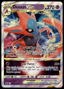 Deoxys VSTAR SWSH268 JUMBO OVERSIZED Black Star Promo Pokemon Card - Image 1