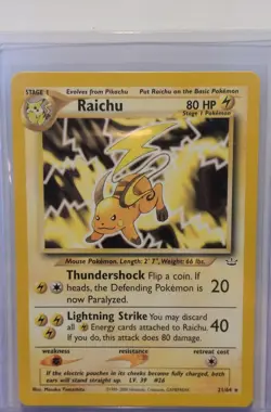 Raichu 21/64 Neo Revelation Regular Pokemon TCG - Image 1