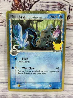 Mimikyu Delta Species Promo Holo SWSH136 Celebrations Anniversary Pokemon TCG - Image 1