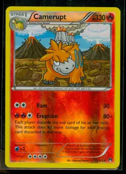 Pokemon CAMERUPT 13/122 - XY BREAKpoint - RARE Rev Holo - MINT - Image 1