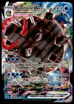 Blastoise VMAX SWSH103 JUMBO OVERSIZED Black Star Promo Pokemon Card - Image 1