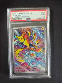 Pokemon 2024 Zeraora Stellar Crown #151 PSA 9 - Image 1