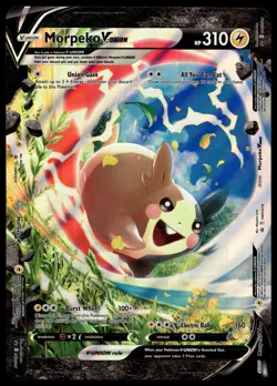 Morpeko V-Union SWSH218 JUMBO OVERSIZED Black Star Promo Pokemon Card - Image 1