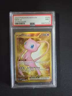 Pokemon 2023 Mew ex #205 Pokemon 151 PSA 9 - Image 1