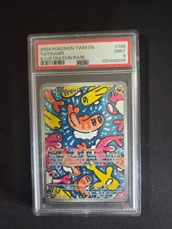 Pokemon 2024 Tatsugiri Twilight Masquerade #186 PSA 9 - Image 1